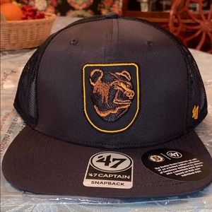 This is a brand new Boston Bruins hockey hat.
